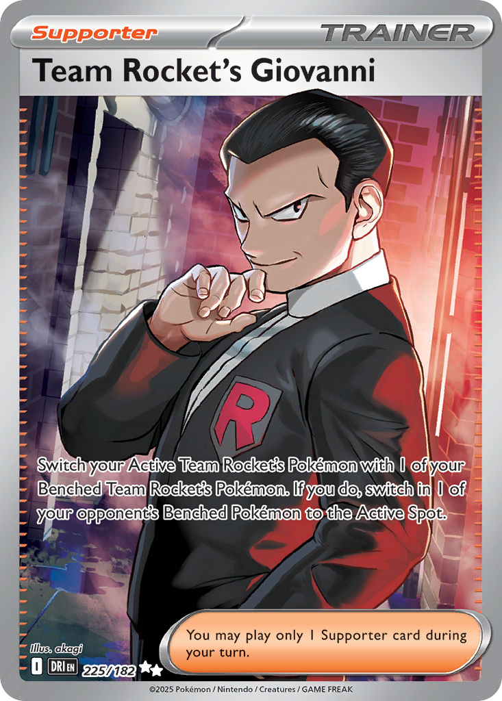 Team Rocket's Giovanni — SV10: Destined Rivals #225/182