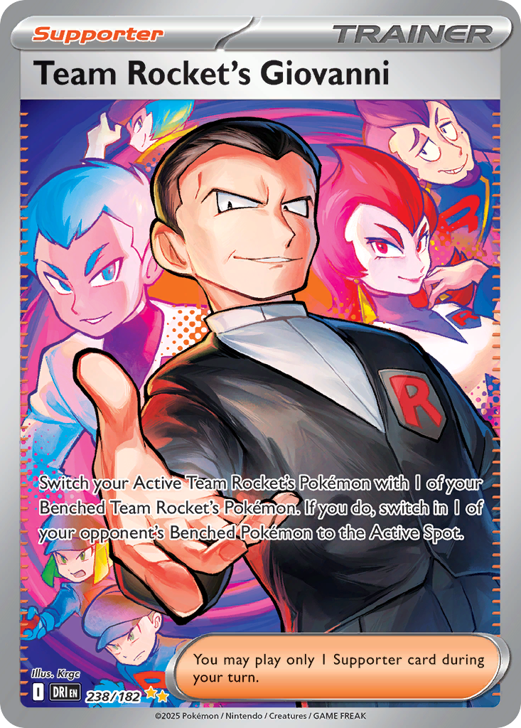 Team Rocket's Giovanni — SV10: Destined Rivals #238/182