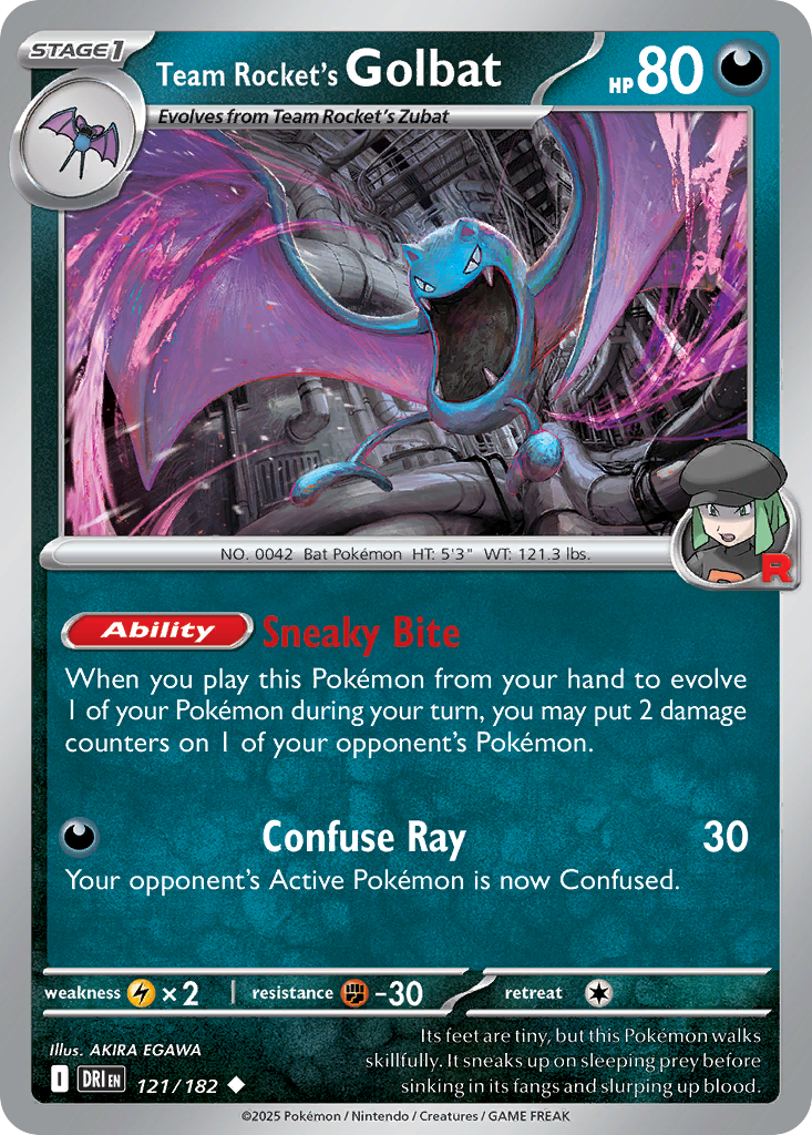 Team Rocket's Golbat — SV10: Destined Rivals #121/182