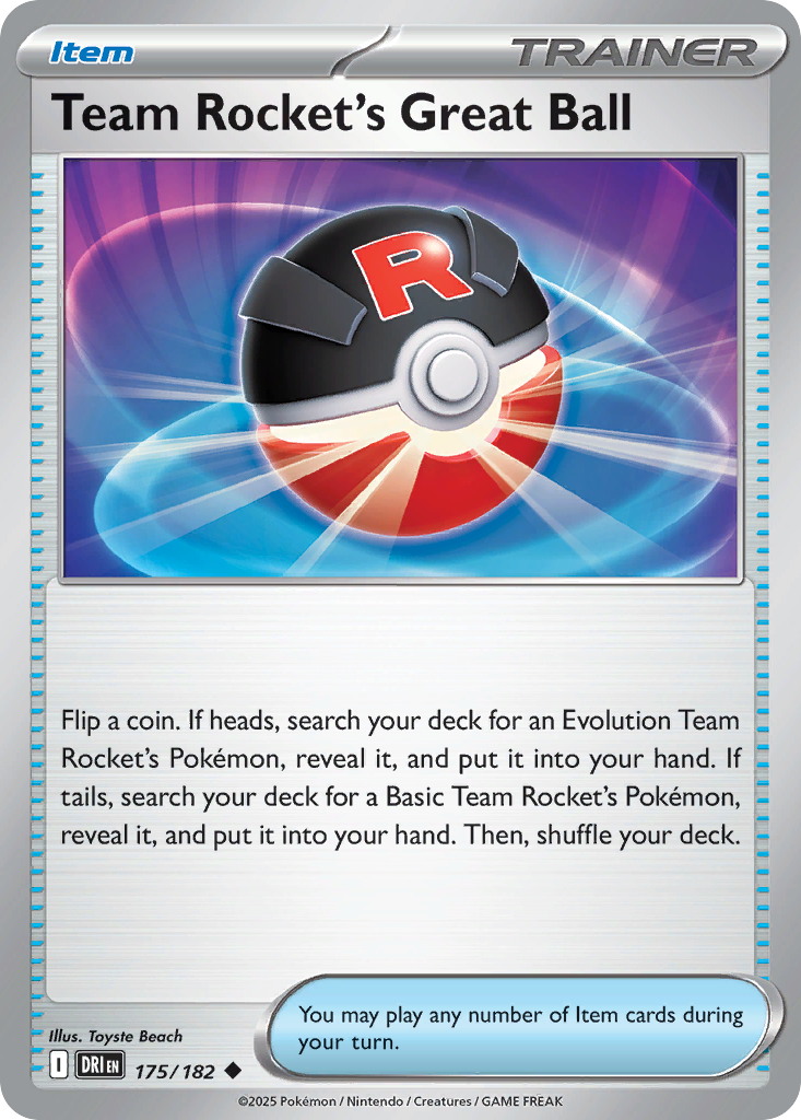 Team Rocket's Great Ball — SV10: Destined Rivals #175/182