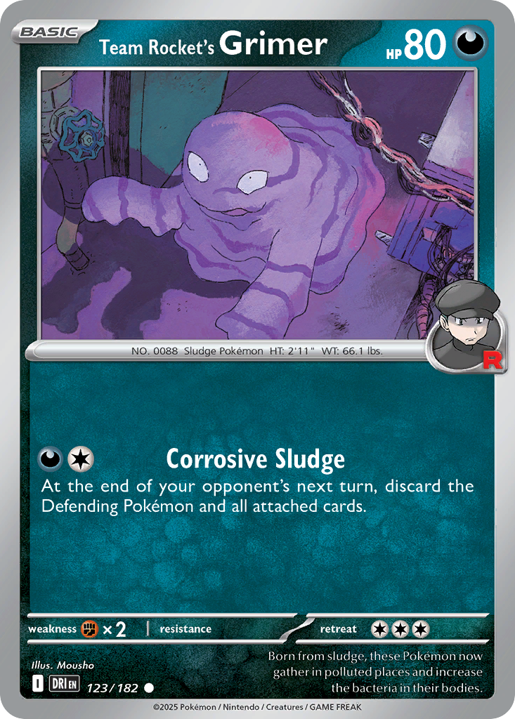 Team Rocket's Grimer — SV10: Destined Rivals #123/182