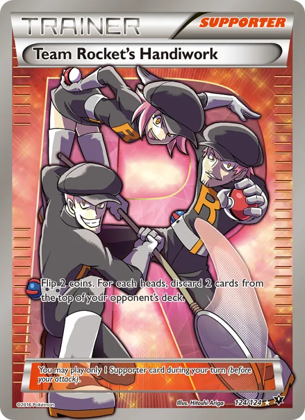 Team Rocket's Handiwork (Full Art) — XY - Fates Collide #124/124