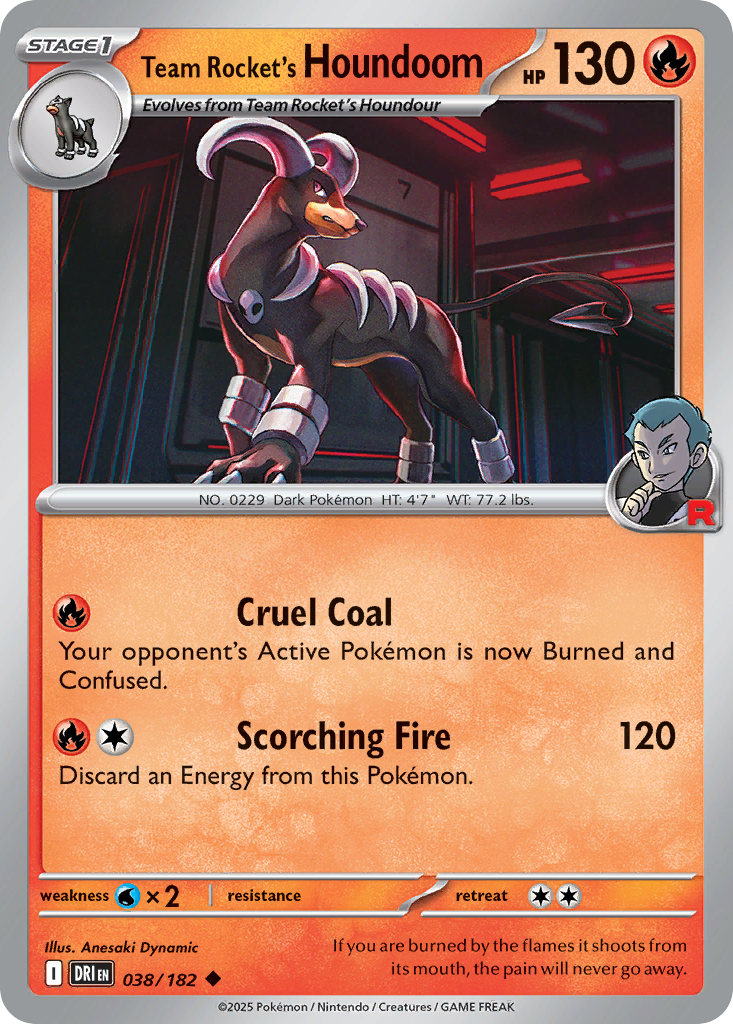 Team Rocket's Houndoom — SV10: Destined Rivals #038/182
