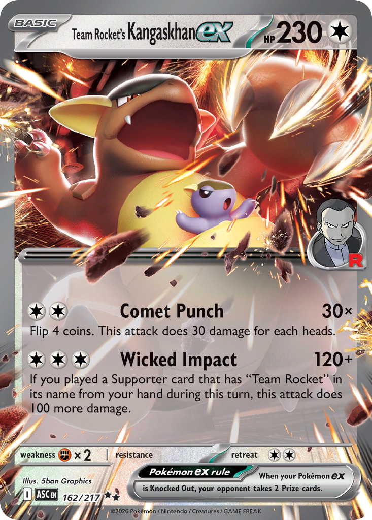 Team Rocket's Kangaskhan ex — ME: Ascended Heroes #162/217