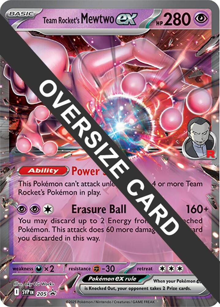 Team Rocket's Mewtwo ex — Jumbo Cards #205