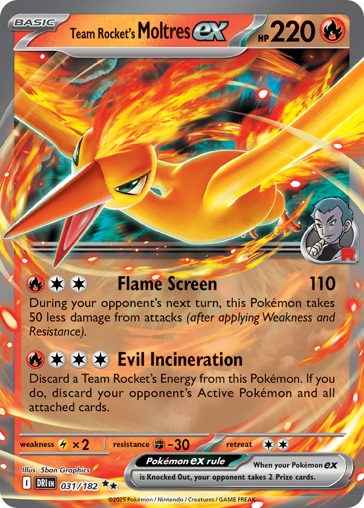Team Rocket's Moltres ex — Miscellaneous Cards & Products #031/182