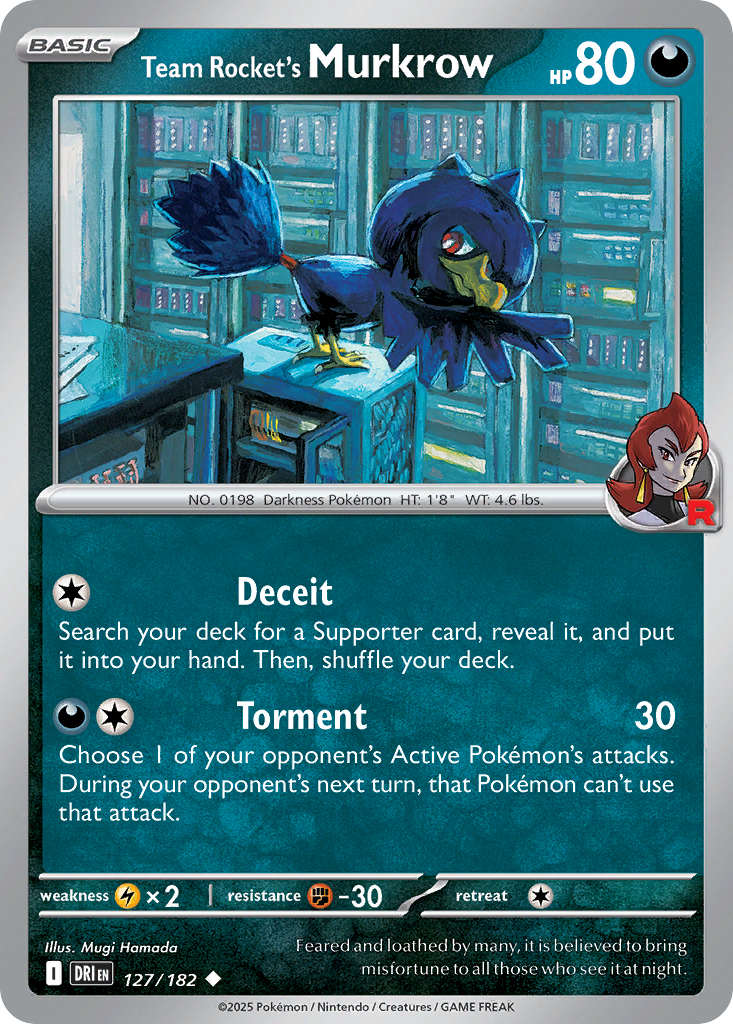 Team Rocket's Murkrow — SV10: Destined Rivals #127/182