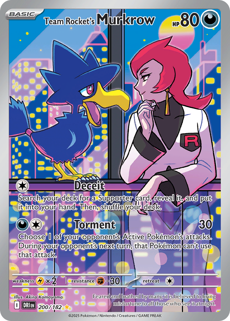 Team Rocket's Murkrow — SV10: Destined Rivals #200/182