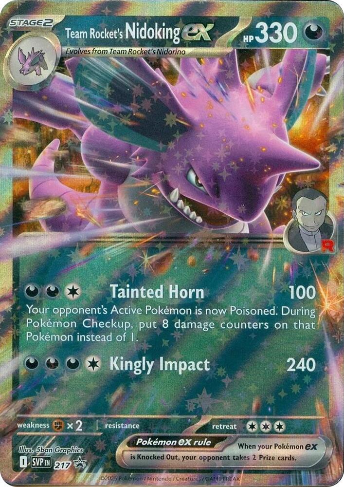 Team Rocket's Nidoking ex — SV: Scarlet & Violet Promo Cards #217