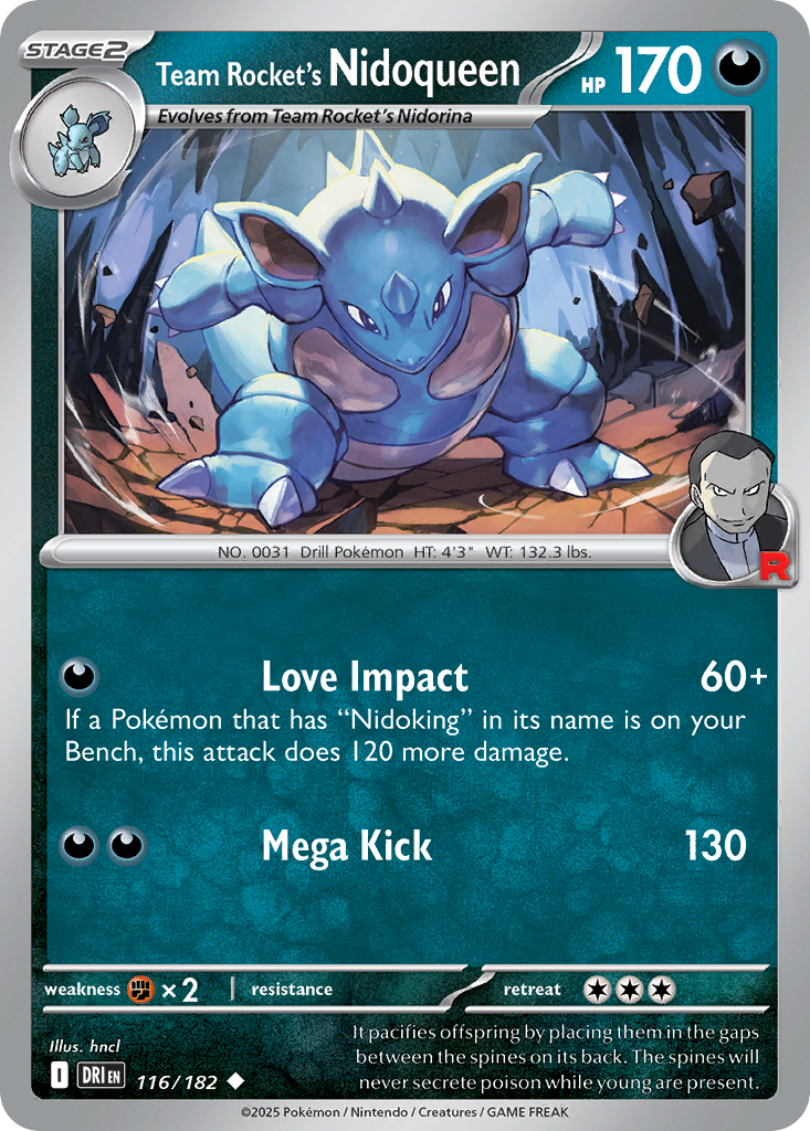 Team Rocket's Nidoqueen — SV10: Destined Rivals #116/182
