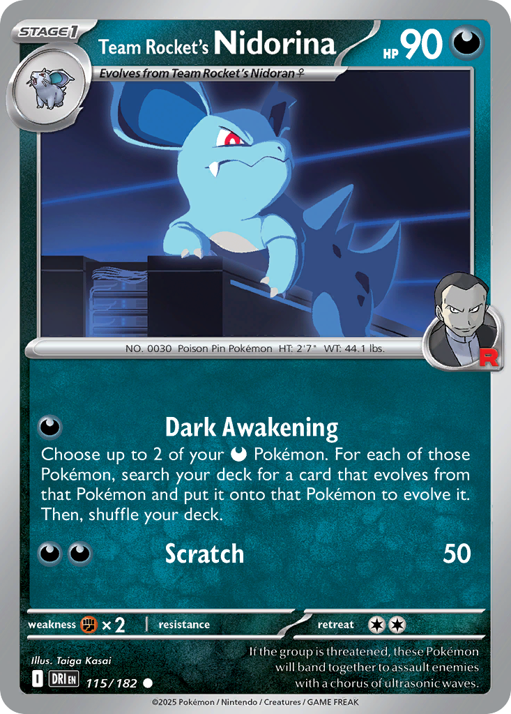 Team Rocket's Nidorina — SV10: Destined Rivals #115/182
