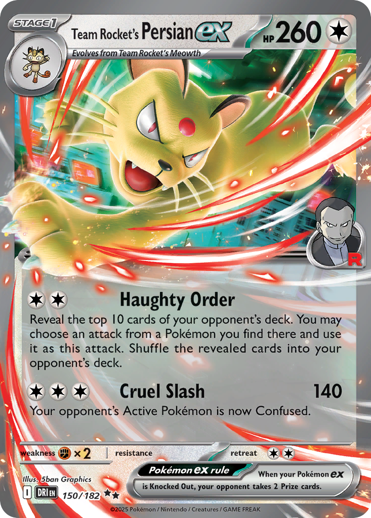 Team Rocket's Persian ex — SV10: Destined Rivals #150/182