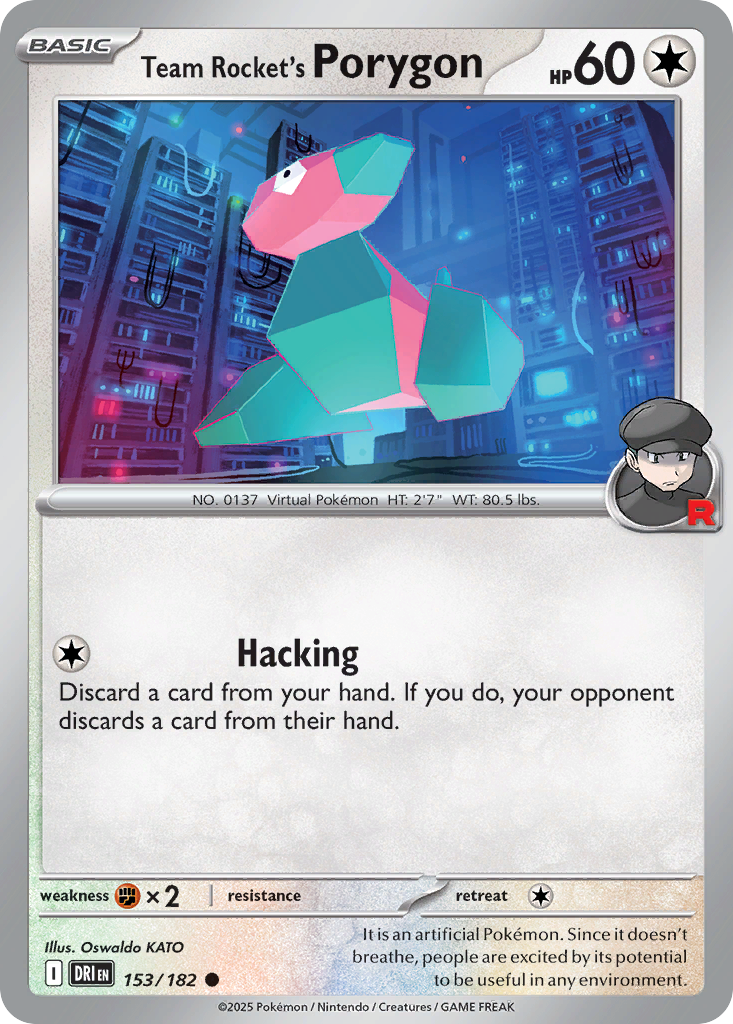 Team Rocket's Porygon — SV10: Destined Rivals #153/182