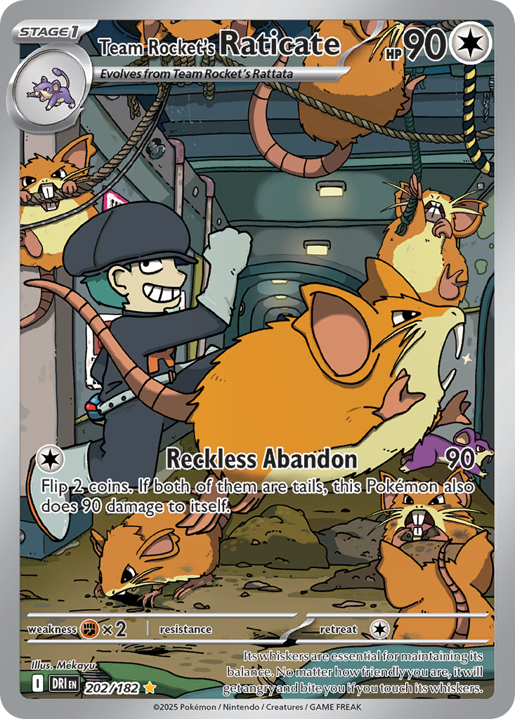 Team Rocket's Raticate — SV10: Destined Rivals #202/182