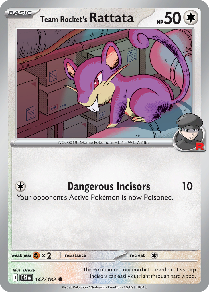 Team Rocket's Rattata — SV10: Destined Rivals #147/182