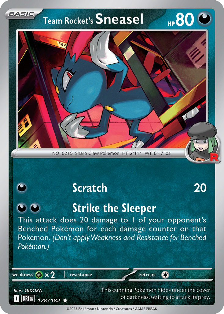 Team Rocket's Sneasel — SV10: Destined Rivals #128/182