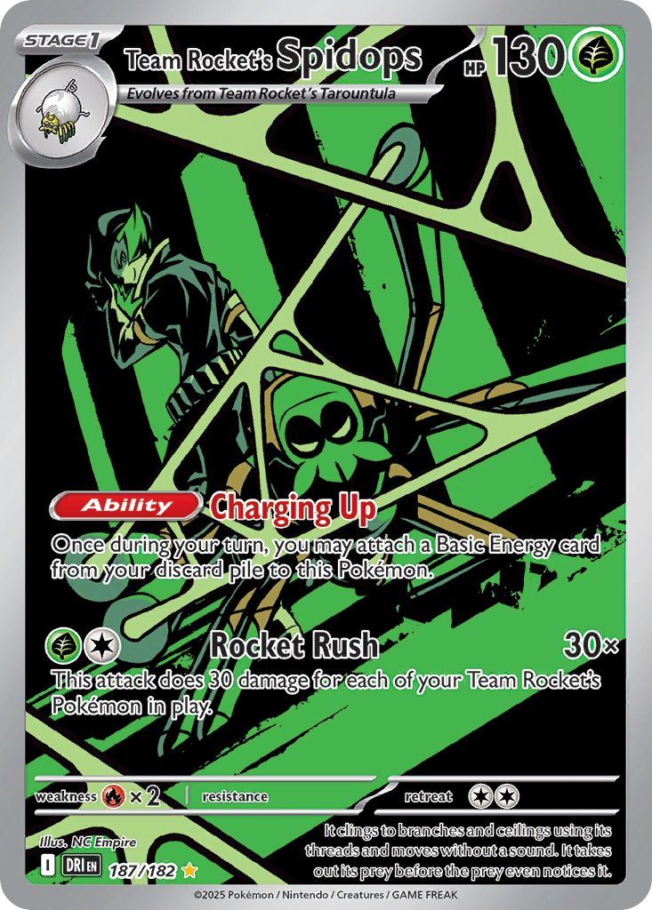Team Rocket's Spidops — SV10: Destined Rivals #187/182