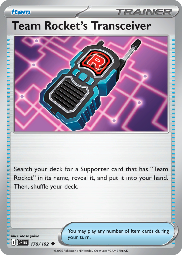 Team Rocket's Transceiver — SV10: Destined Rivals #178/182