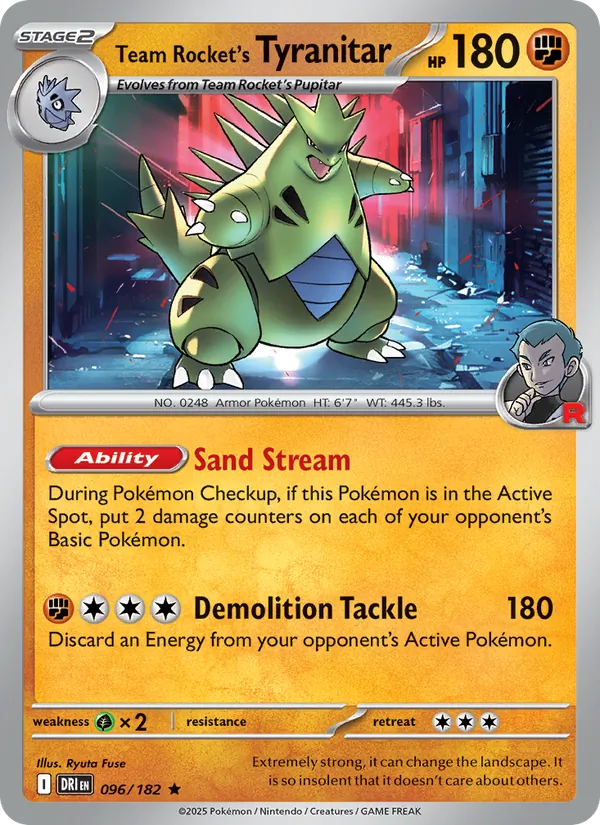 Team Rocket's Tyranitar (Non-holo)