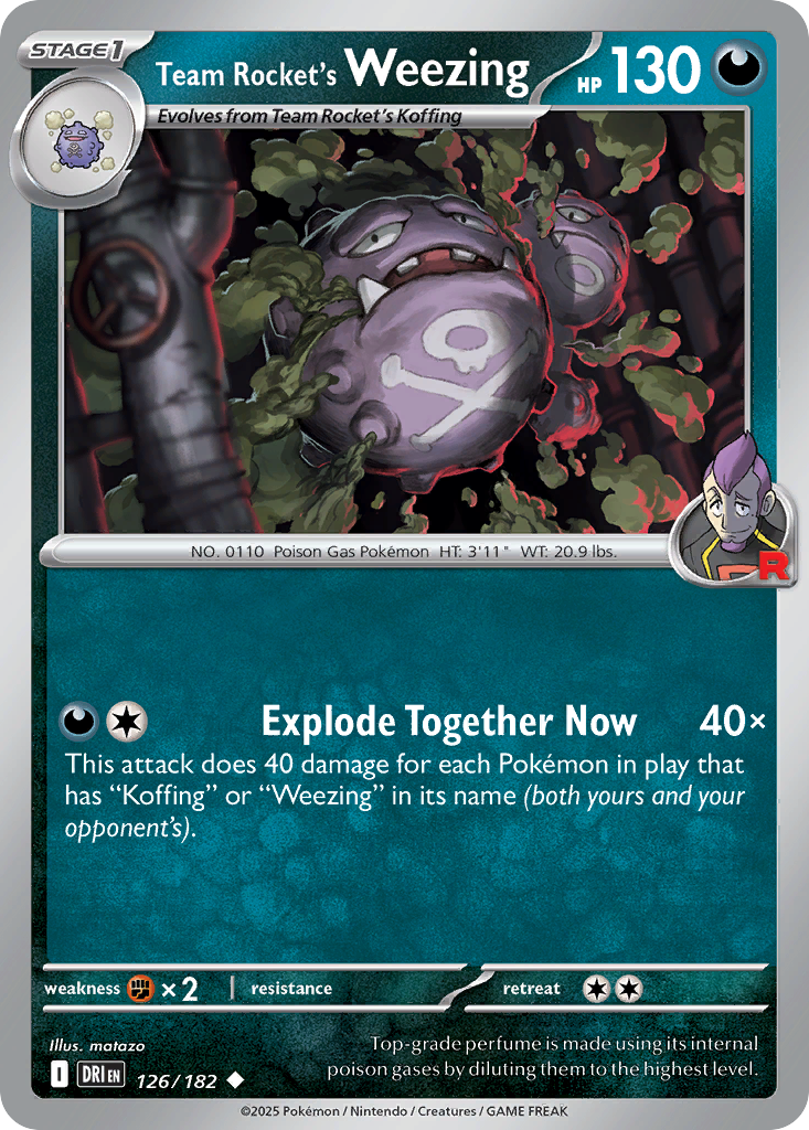 Team Rocket's Weezing — SV10: Destined Rivals #126/182
