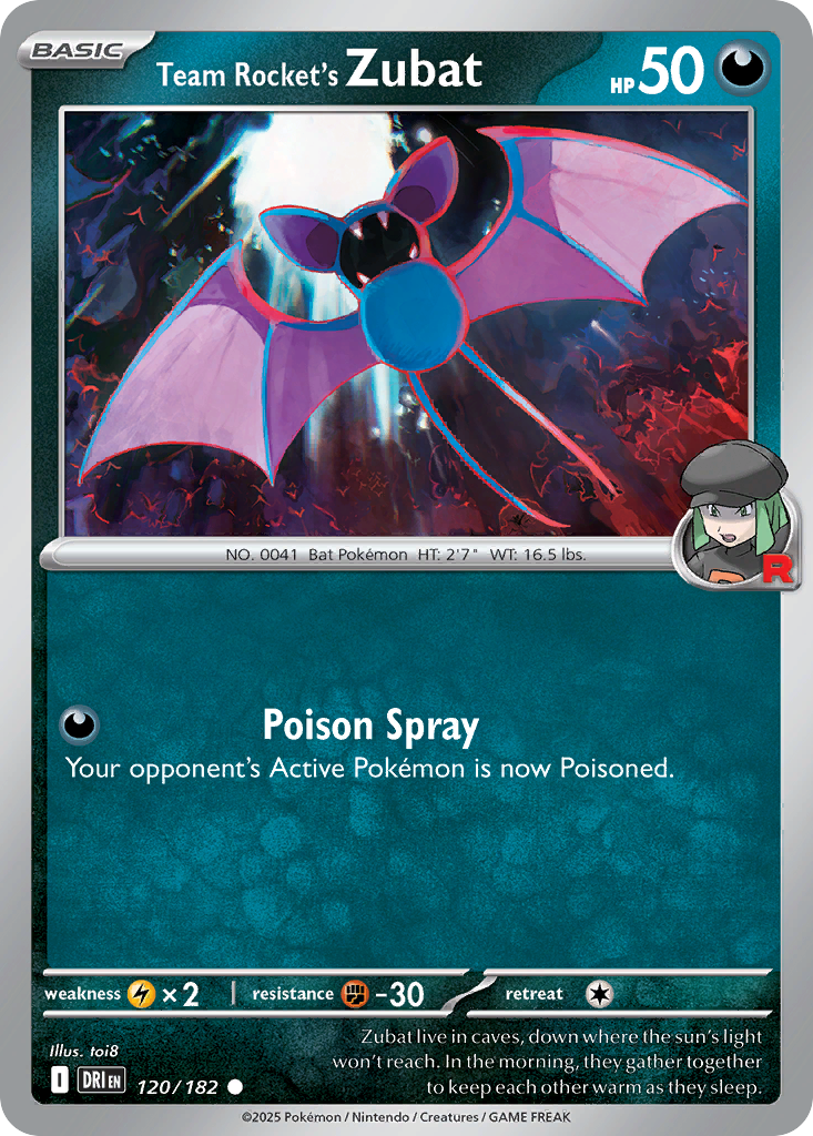 Team Rocket's Zubat — SV10: Destined Rivals #120/182