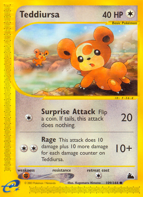 Teddiursa — Skyridge #109/144
