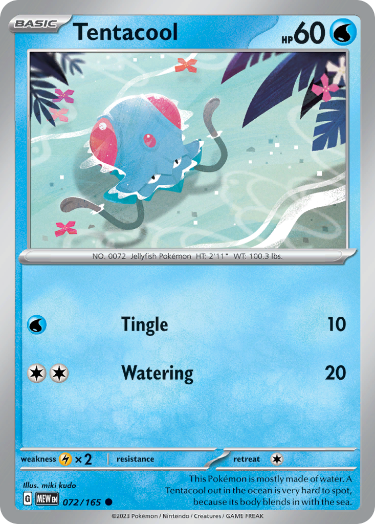 Tentacool — SV: Scarlet & Violet 151 #072/165