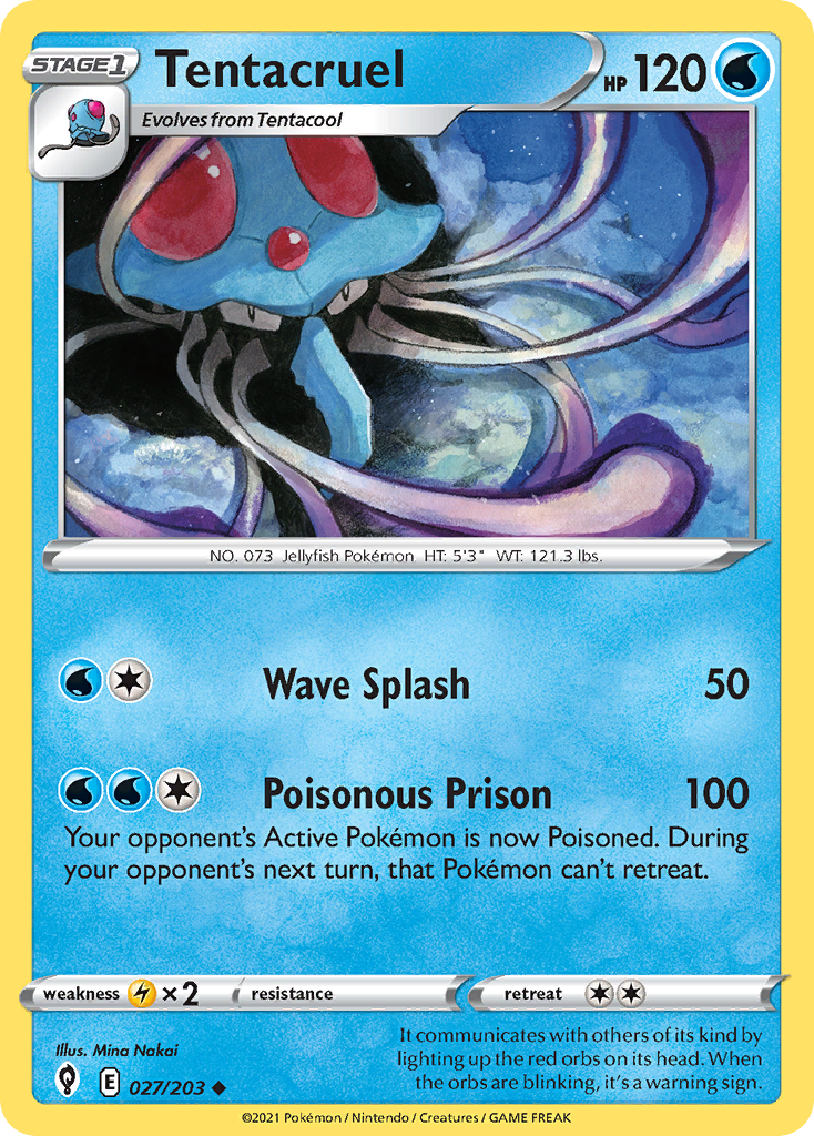 Tentacruel — SWSH07: Evolving Skies #027/203