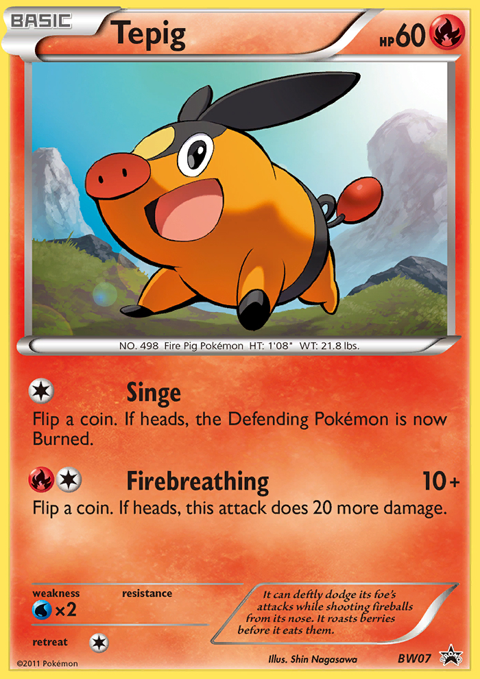 Tepig — Black and White Promos #BW07