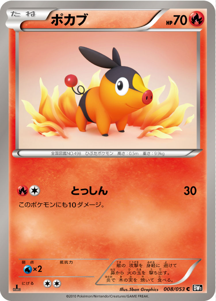 Tepig — BW1: Black Collection #008/053