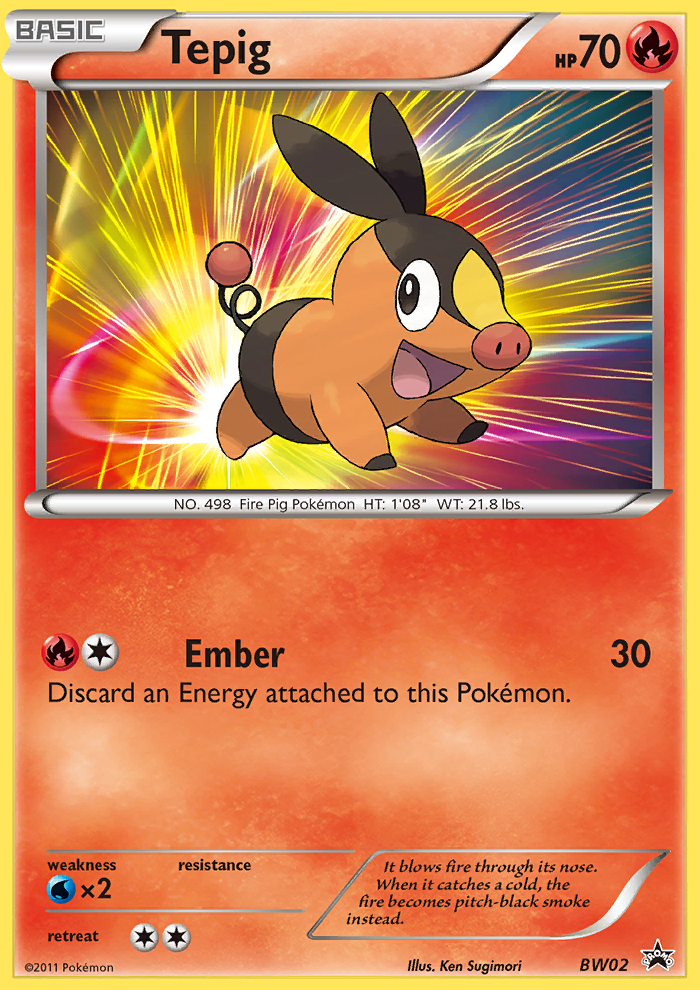 Tepig — First Partner Pack #BW02