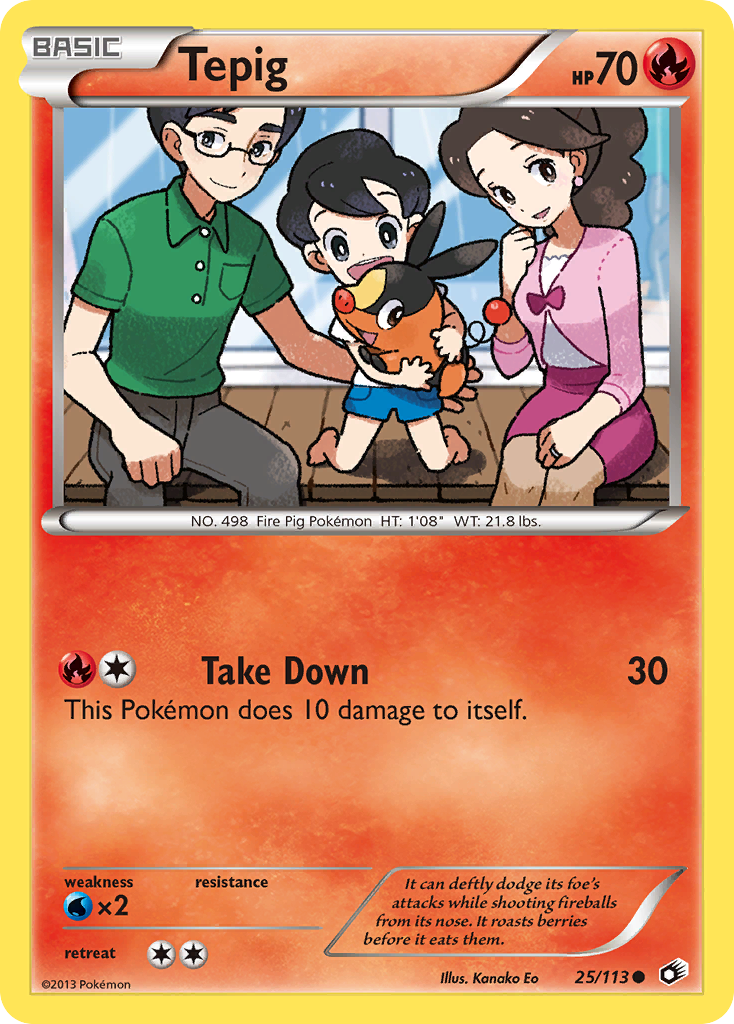 Tepig — Legendary Treasures #25/113