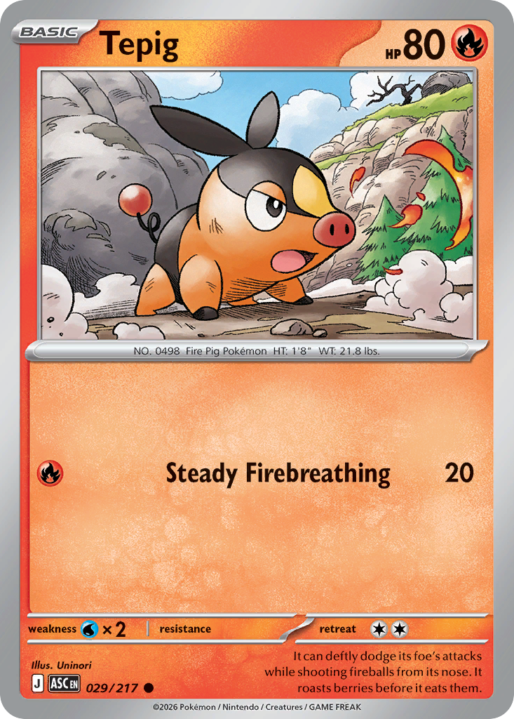 Tepig — ME: Ascended Heroes #029/217