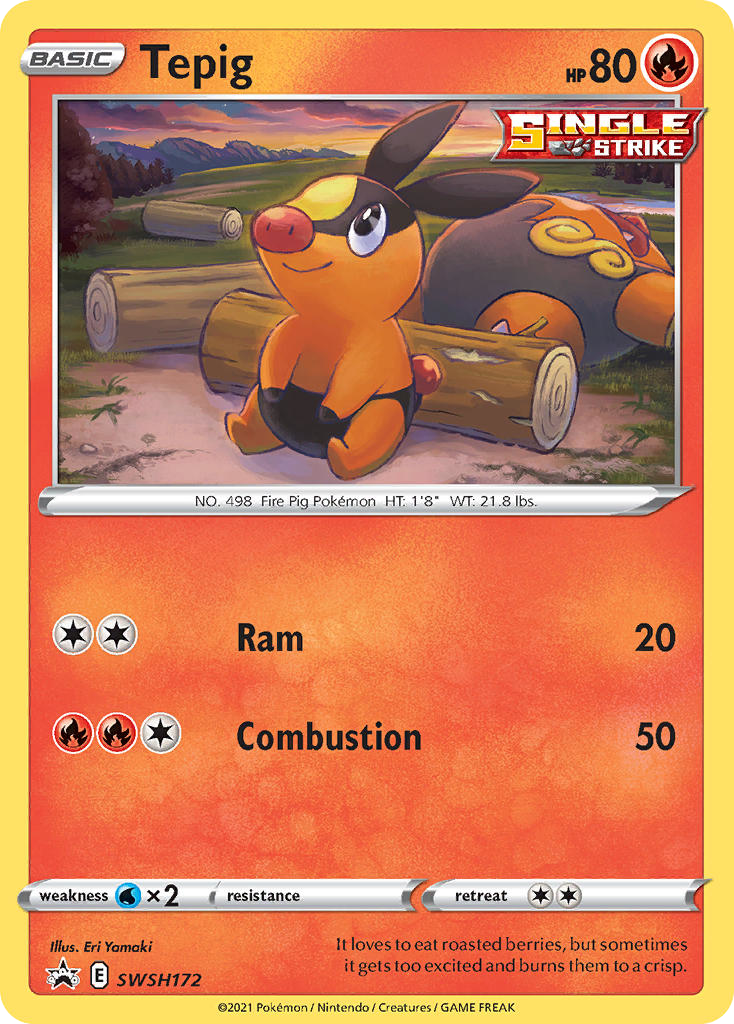 Tepig — SWSH: Sword & Shield Promo Cards #SWSH172