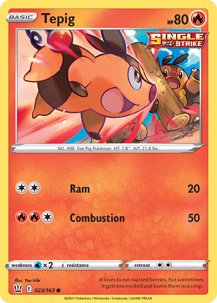 Tepig — SWSH05: Battle Styles #023/163