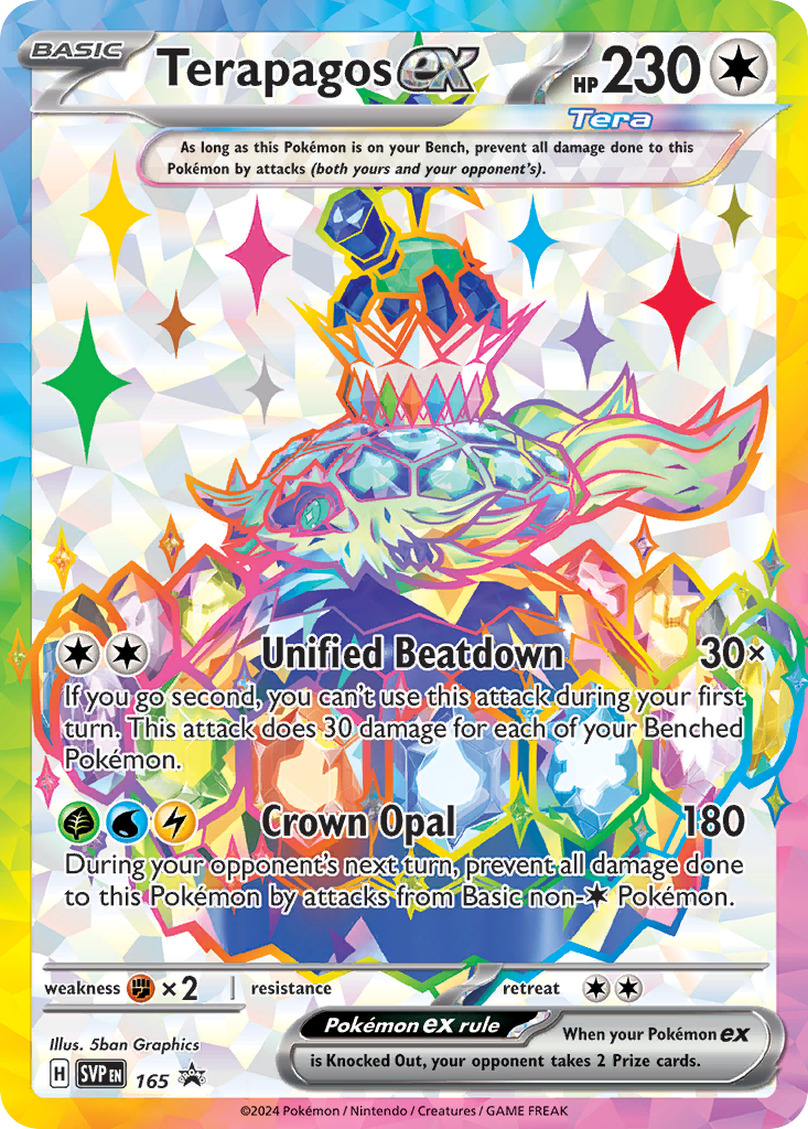 Terapagos ex — SV: Scarlet & Violet Promo Cards #165