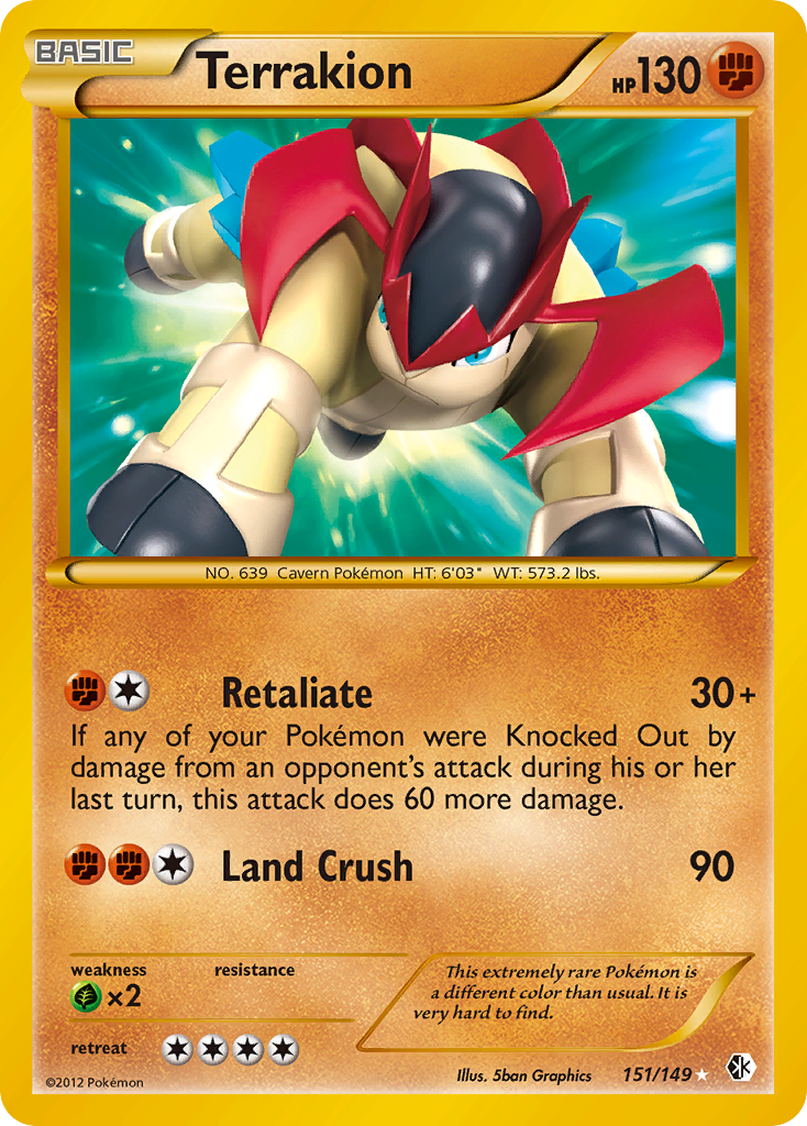 Terrakion — Boundaries Crossed #151/149