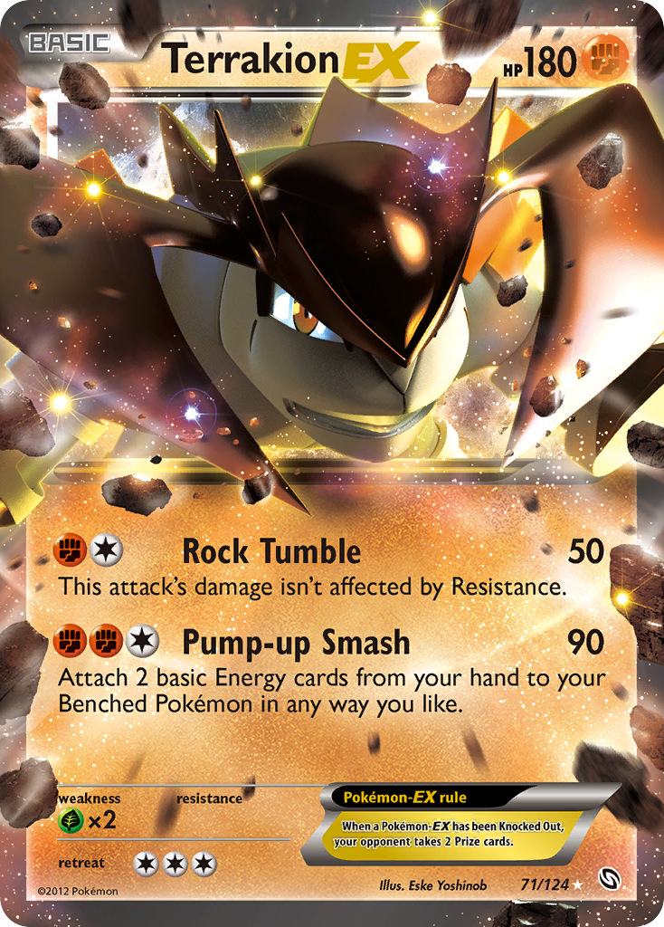 Terrakion EX — Dragons Exalted #71/124