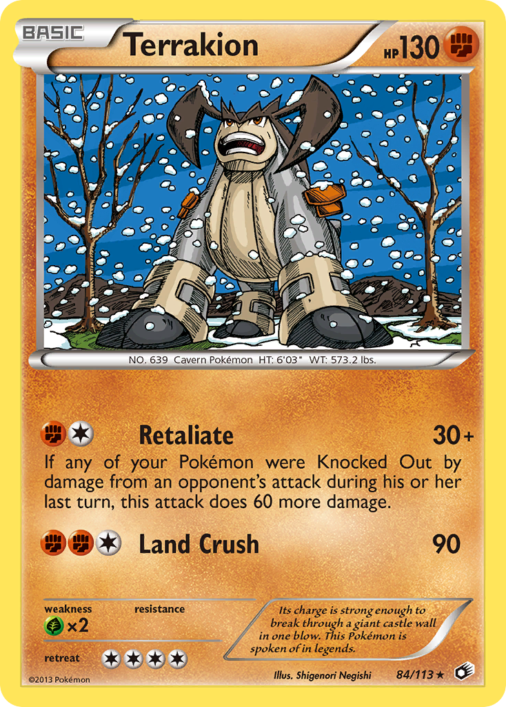 Terrakion — Legendary Treasures #84/113