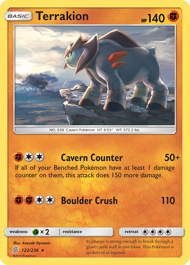 Terrakion — SM - Unified Minds #122/236