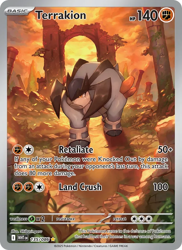 Terrakion — SV: White Flare #135/086