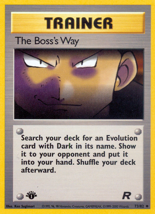 The Boss's Way — Team Rocket #73/82