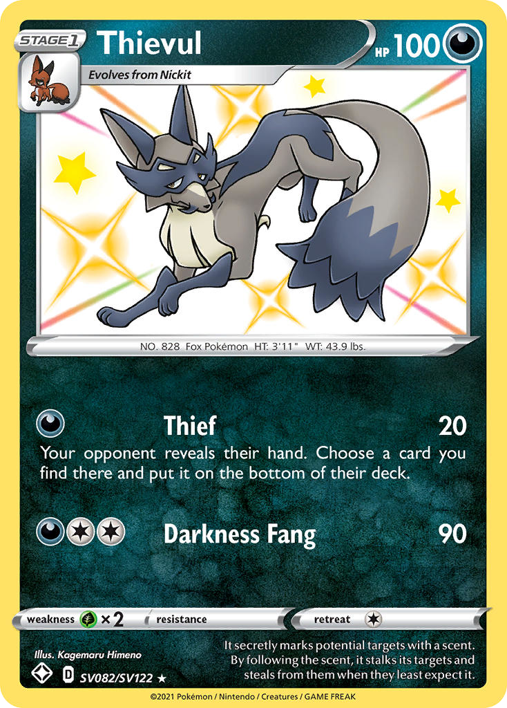 Thievul — Shining Fates: Shiny Vault #SV082/SV122