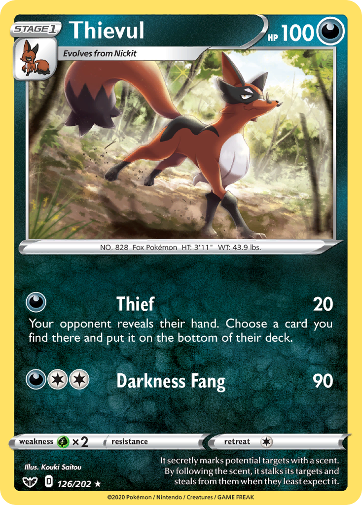 Thievul — SWSH01: Sword & Shield Base Set #126/202