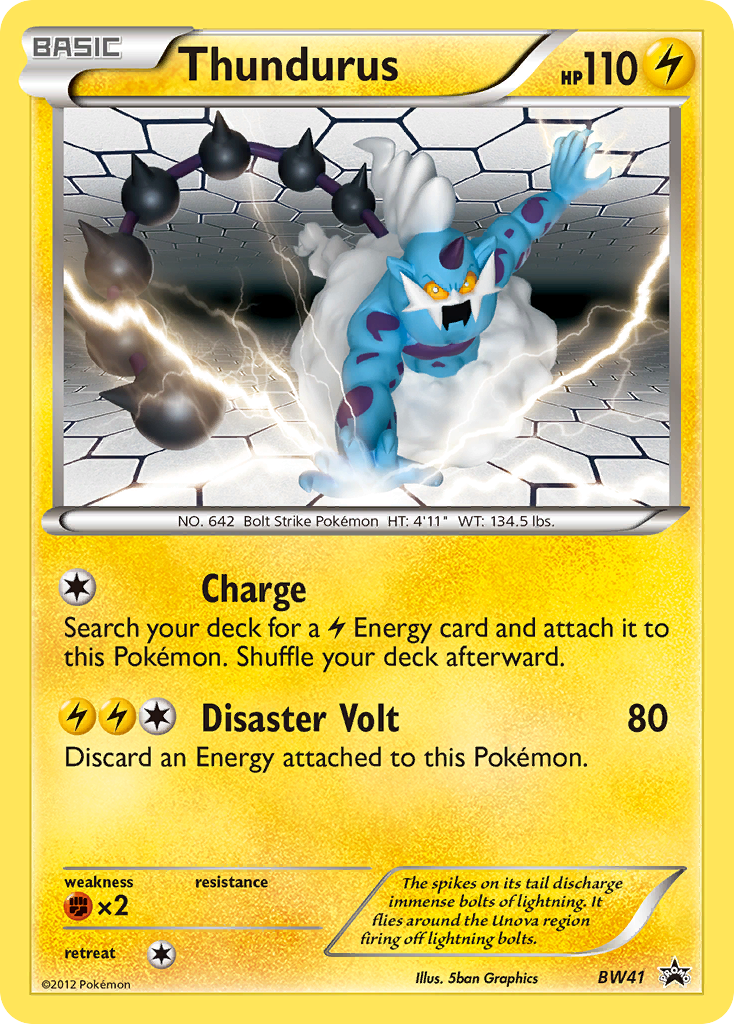 Thundurus — Black and White Promos #BW41