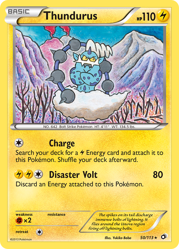 Thundurus — Legendary Treasures #50/113