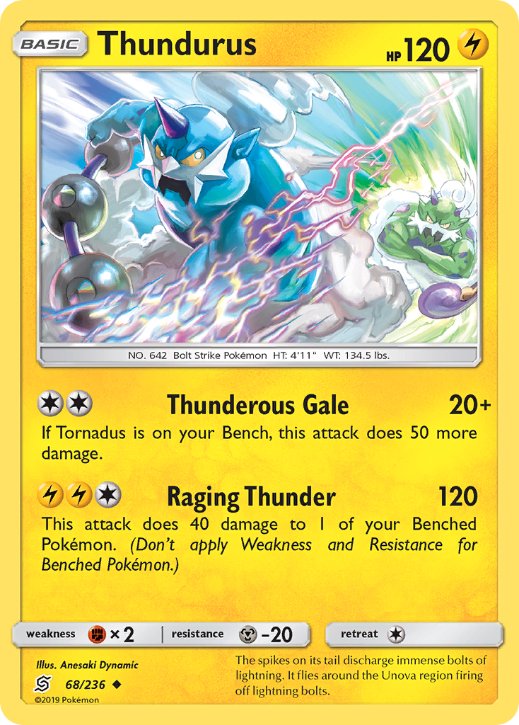 Thundurus — SM - Unified Minds #68/236