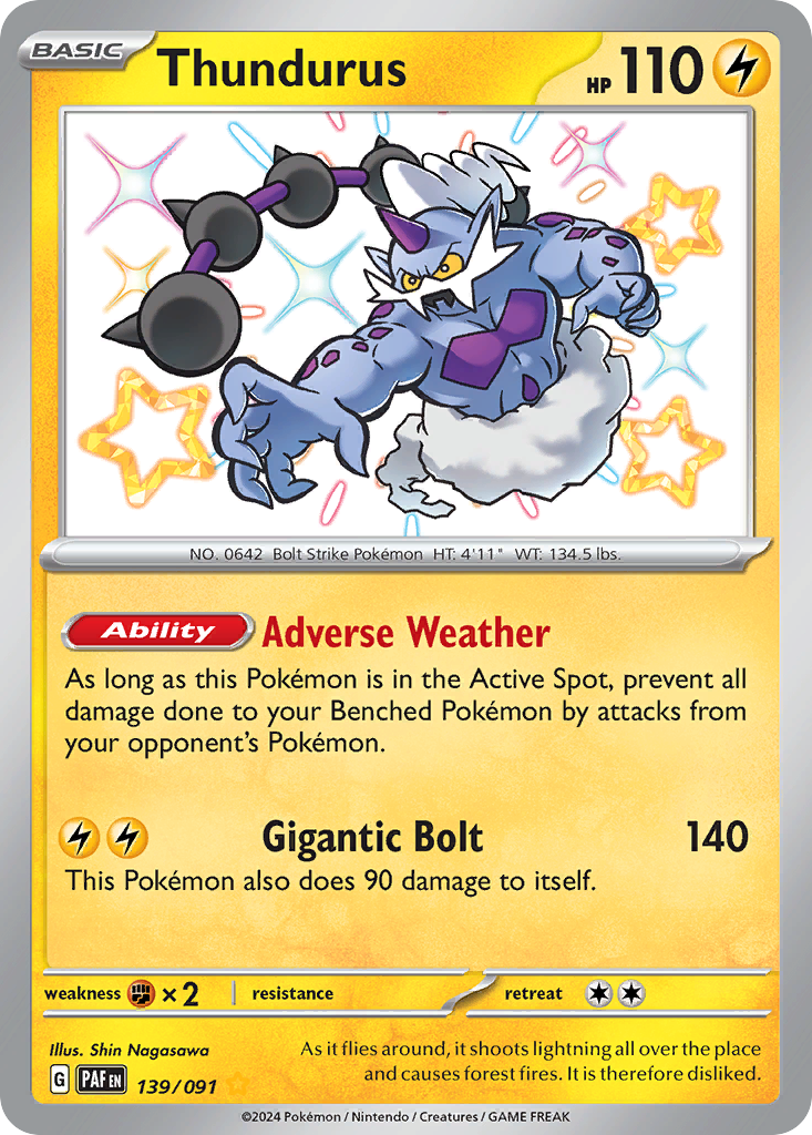 Thundurus — SV: Paldean Fates #139/091