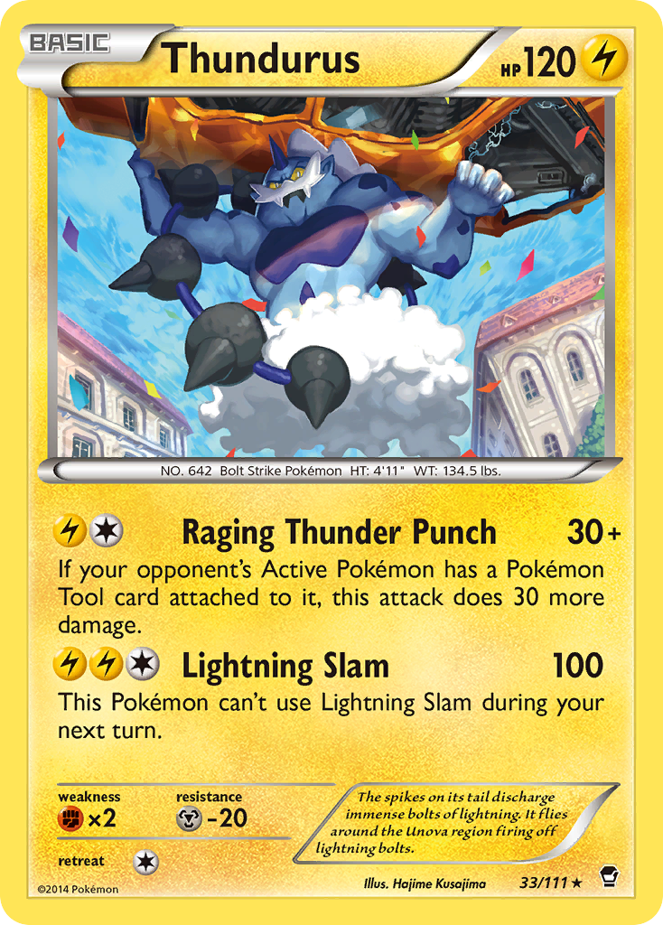 Thundurus — XY - Furious Fists #33/111