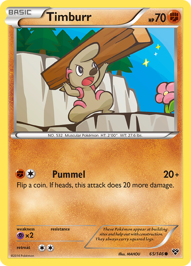 Timburr — XY Base Set #65/146